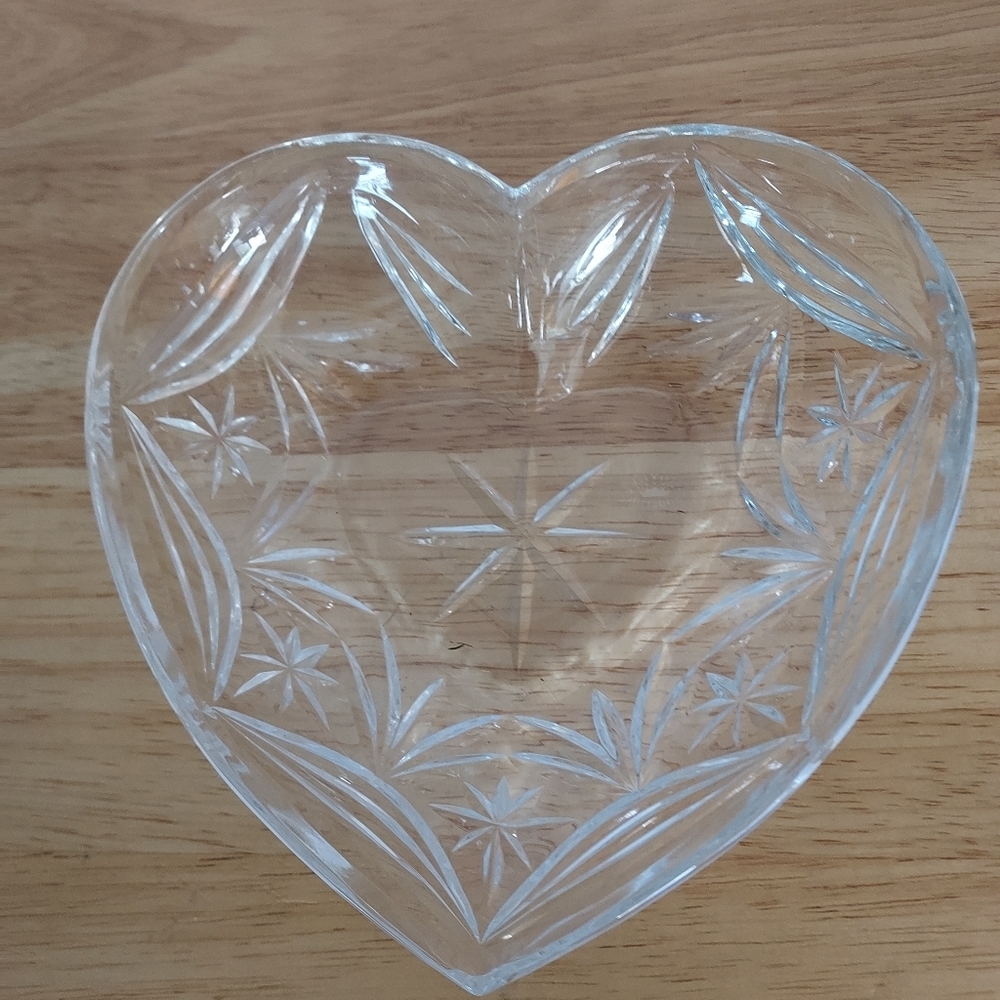 Glass Heart Dish